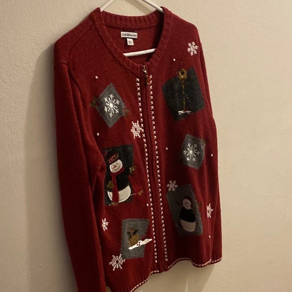Croft And Barrow Christmas Sweater Snow 